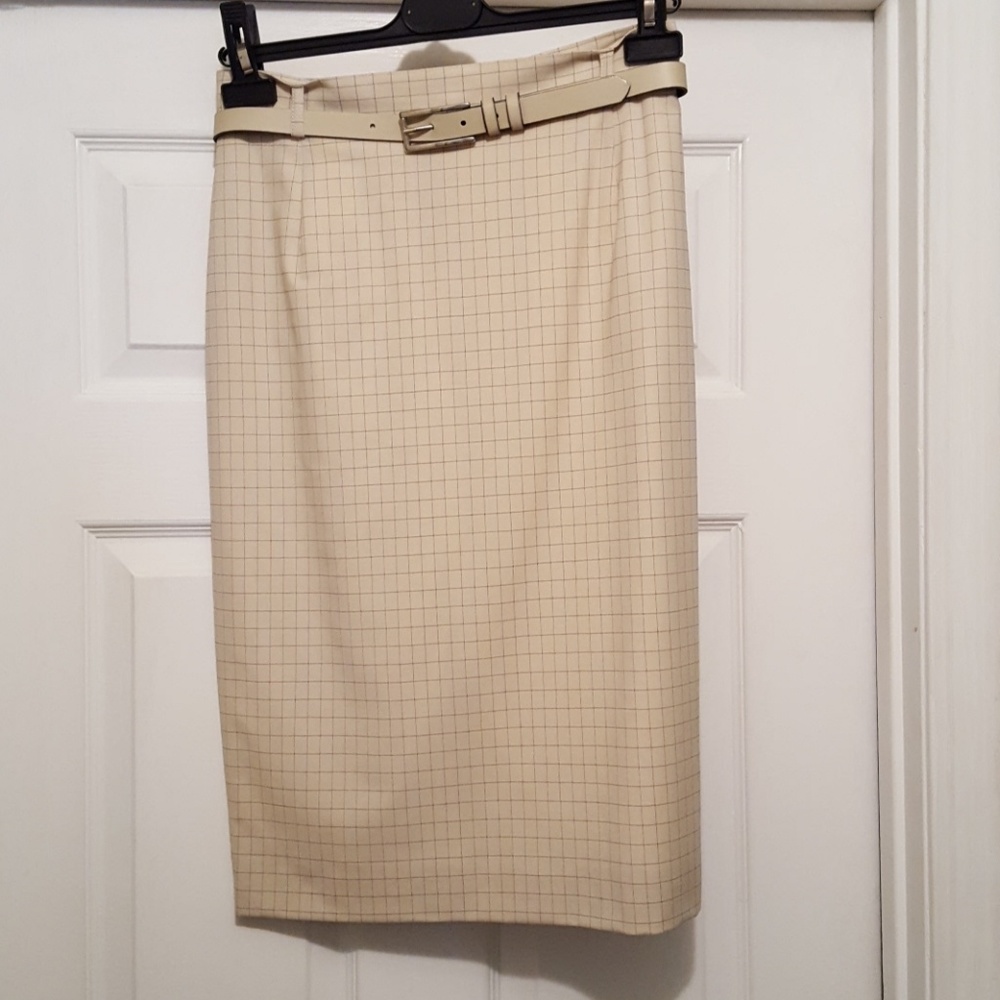 GINO SARTORE Made in ITALY Skirt w/ Belt Sz 8